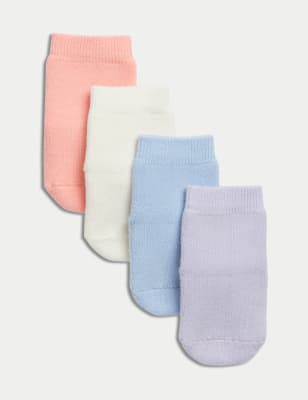 

Girls M&S Collection 4pk Terry Baby Socks (0-24 Mths) - Multi, Multi