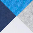 5pk Pure Cotton Vests, BLUE MIX, swatch