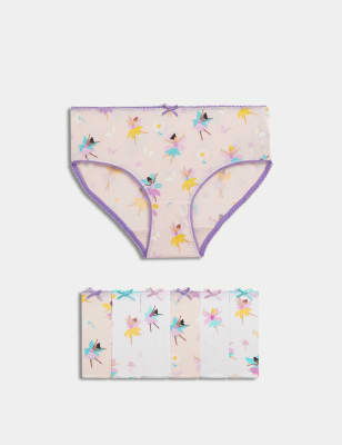 

Girls M&S Collection 7pk Pure Cotton Flower Fairies Knickers (18 Mths-12 Yrs) - Pink Mix, Pink Mix