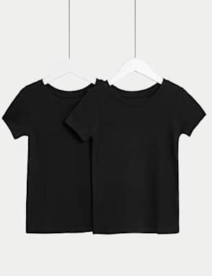 

M&S Collection Pack de 2 tops térmicos Heatgen™ (2-14 años) - Black, Black