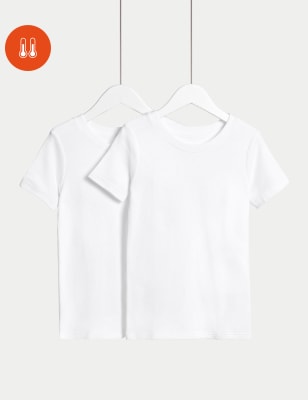 

Unisex,Boys,Girls M&S Collection 2pk Heatgen™ Thermal Tops (2-14 Yrs) - White, White