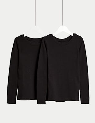 

M&S Collection 2er-Pack Thermo-Oberteile mit Heatgen™ (2-14 Jahre) - Black, Black