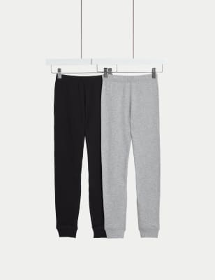 

M&S Collection Pack de 2 leggings térmicos con algodón (2-14 años) - Grey Mix, Grey Mix