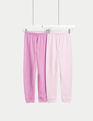 

Unisex,Boys,Girls M&S Collection 2pk Cotton Blend Thermal Waffle Bottoms (2-14 Yrs) - Lilac, Lilac