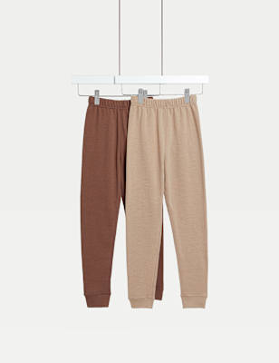 

Unisex,Boys,Girls M&S Collection 2pk Cotton Blend Thermal Waffle Bottoms (2-14 Yrs) - Sandstone, Sandstone