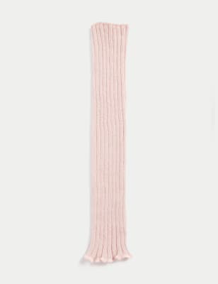 

M&S Collection Calentadores de piernas de canalé con brillos - Soft Pink, Soft Pink