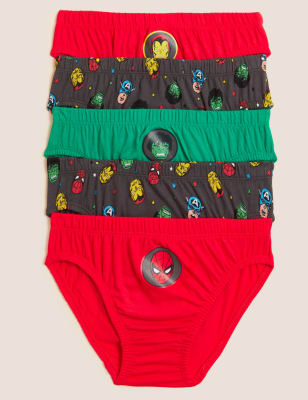 

Marks & Spencer 5pk Pure Cotton Avengers™ Briefs (2-12 Yrs) (BOYS, MULTI, 5-6 Y)