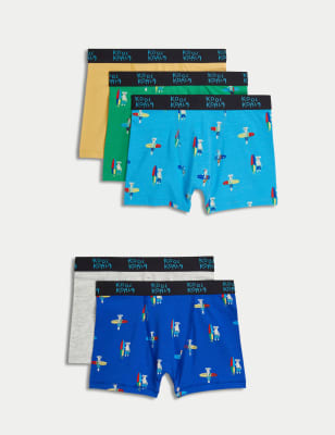 

Boys M&S Collection 5pk Cotton Rich Koala Trunks (3-8 Yrs) - Multi, Multi