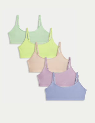 

Girls M&S Collection 5pk Cotton Rich Crop Tops (6-16 Yrs) - Multi/Brights, Multi/Brights