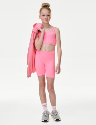 

Girls M&S Collection Seamless 2pc Rib Crop Set (6-16 Yrs) - Bubblegum, Bubblegum