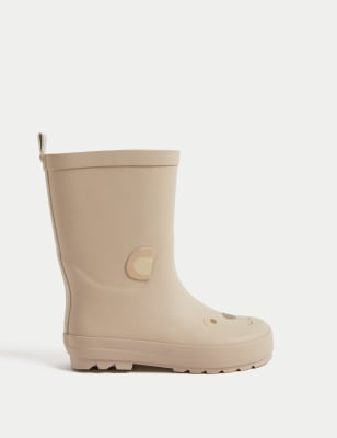 

Unisex,Boys,Girls M&S Collection Kids' Bear Wellies (4 Small - 2 Large) - Beige, Beige