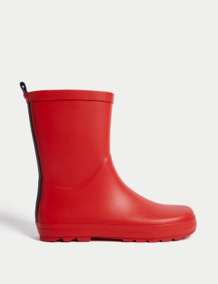 

M&S Collection Botas de agua infantiles (4 pequeño-7 grande) - Red, Red