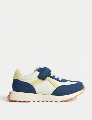 

M&S Collection Turnschuhe mit Klettverschluss in Blockfarben für Kinder (20,5-34,5) - Navy Mix, Navy Mix