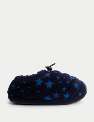 

Boys M&S Collection Kids' Star Padded Slippers (4 Small - 7 Large) - Blue Mix, Blue Mix