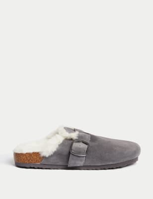 

Girls M&S Collection Kids' Suede Slippers (9 Small - 6 Large) - Charcoal, Charcoal