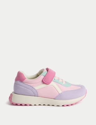 

Unisex,Boys,Girls M&S Collection Kids' Freshfeet™ Riptape Trainers (4 Small - 2 Large), Lilac Mix