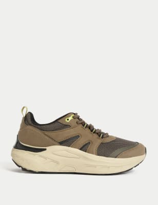 

Boys M&S Collection Kids' Freshfeet™ Trainers (1 Large - 7 Large) - Green Mix, Green Mix