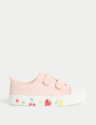 

Girls M&S Collection Kids' Glitter Riptape Trainers (4 Small - 2 Large) - Light Pink, Light Pink