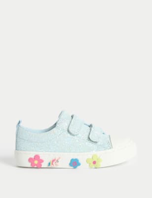 

Girls M&S Collection Kids' Glitter Riptape Trainers (4 Small - 2 Large) - Light Blue, Light Blue