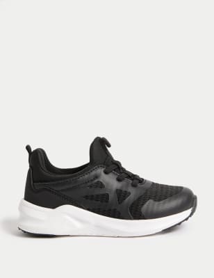 

Unisex,Boys,Girls M&S Collection Kids' Freshfeet™ Trainers (4 Small - 2 Large), Black Mix
