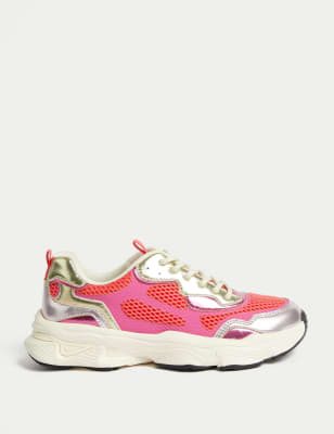 

Girls M&S Collection Kids' Chunky Trainers (1 Large - 6 Large) - Pink Mix, Pink Mix