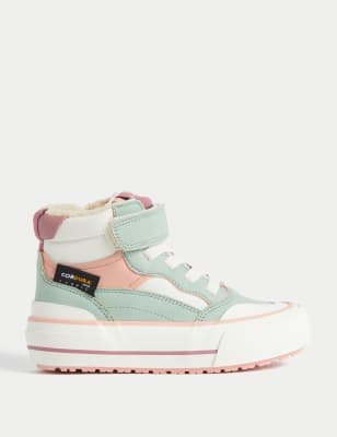 

Girls M&S Collection Kids' Colour Block High Tops (4 Small - 6 Large) - Pink Mix, Pink Mix