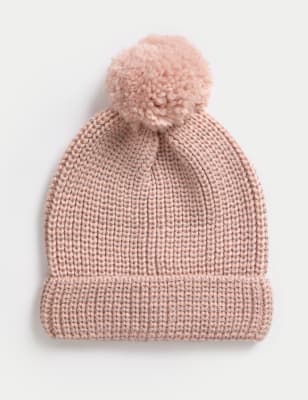 

Girls M&S Collection Kids' Reflective Winter Hat (1-13 Yrs) - Blush, Blush