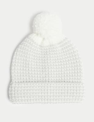 

Girls M&S Collection Kids' Reflective Winter Hat (1-13 Yrs) - Ecru, Ecru