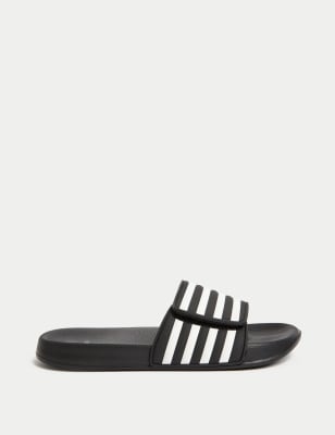 

Boys M&S Collection Kids' Striped Sliders (1 Large - 7 Large) - Black, Black