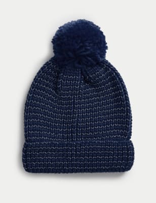 

Boys M&S Collection Kids' Reflective Winter Hat (1-13 Yrs) - Indigo, Indigo