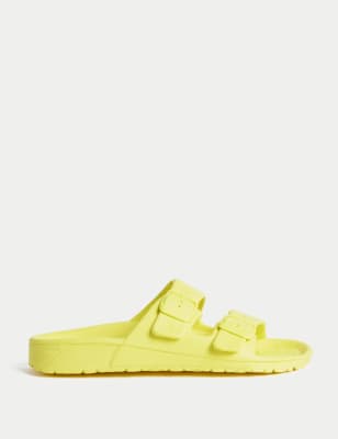 

M&S Collection Sandalias infantiles sin cordones con hebilla (1 grande-7 grande) - Yellow, Yellow