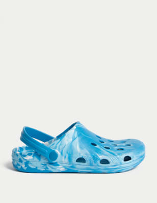 

M&S Collection Kinder-Cloggs mit Marmormuster (35-40,5) - Blue, Blue