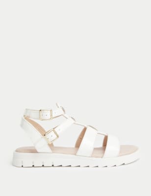 

Girls M&S Collection Kids' Gladiator Sandals (1 Large - 6 Large) - White, White