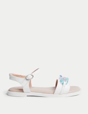 

M&S Collection Sandalias infantiles con tira con eslabones (1 grande-6 grande) - White Mix, White Mix