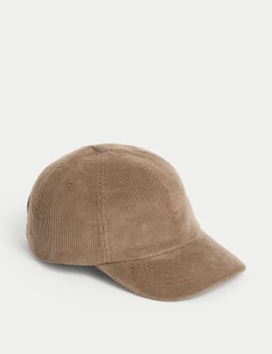 

Boys M&S Collection Kids' Cotton Rich Cord Baseball Cap (6-13 Yrs) - Sand, Sand