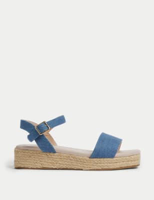 

M&S Collection Flache Kindersandalen (33,5-39,5) - Denim, Denim