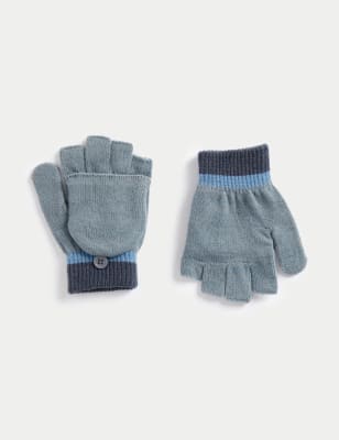 

Unisex,Boys,Girls M&S Collection Kids' Colour Block Flip Top Gloves (1-13 Yrs) - Mid Grey, Mid Grey