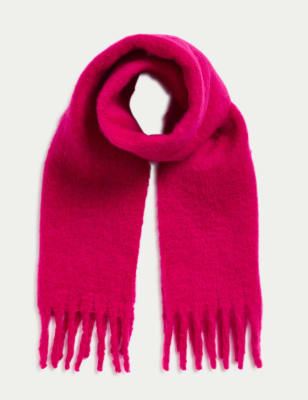 

Girls M&S Collection Kids' Cosy Scarf - Hot Pink, Hot Pink