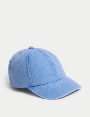 

Unisex,Boys,Girls M&S Collection Kids' Pure Cotton Baseball Cap (1-13 Yrs) - Blue, Blue