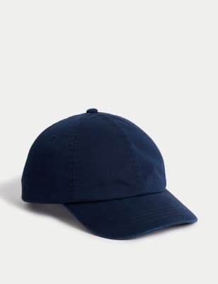 

Unisex,Boys,Girls M&S Collection Kids' Pure Cotton Baseball Cap (1-13 Yrs) - Navy, Navy