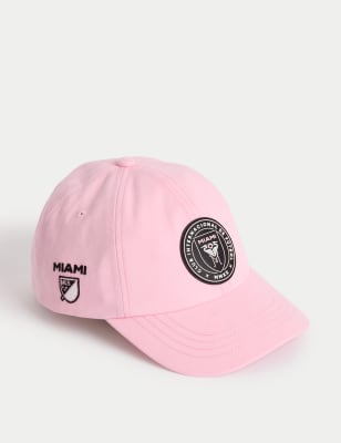 

Unisex,Boys,Girls M&S Collection Kids' Pure Cotton Inter Miami™ Baseball Cap (3-13 Yrs), Pink