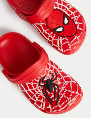 

Unisex,Boys,Girls M&S Collection Kids' Spider-Man™ Slip-on Clogs (4 Small - 13 Small) - Red, Red
