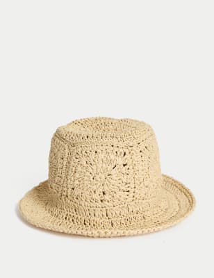 

Unisex,Boys,Girls M&S Collection Kids' Plain Straw Sun Hat (18 Mths-13 Yrs) - Natural, Natural