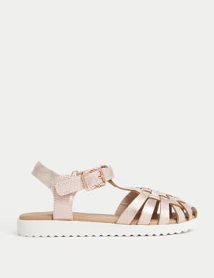 

Girls M&S Collection Kids' Metallic Sandals (4 Small - 2 Large) - Light Pink, Light Pink