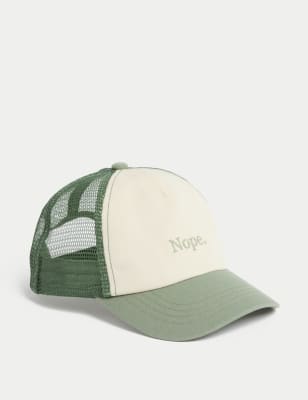 

Unisex,Boys,Girls M&S Collection Kids' Pure Cotton Patterned Baseball Cap (3-13 Yrs), Green Mix