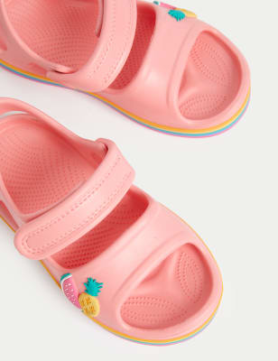 

M&S Collection Kindersandalen mit Klettverschluss und Obstmuster (20,5-30) - Pink Mix, Pink Mix