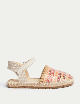 

Girls M&S Collection Kids' Espadrille Sandals (4 Small - 2 Large) - Orange Mix, Orange Mix