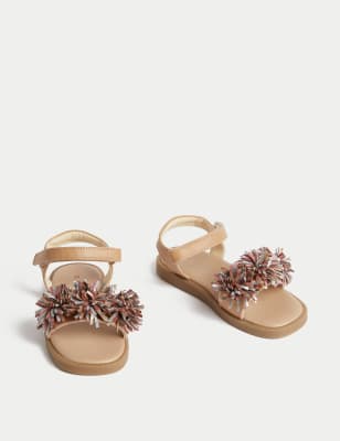 

Girls M&S Collection Kids' Tassel Sandals (4 Small-2 Large) - Light Tan Mix, Light Tan Mix