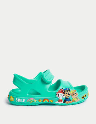 

Unisex,Boys,Girls M&S Collection Kids' PAW Patrol™ Riptape Sandals (4 Small - 13 Small) - Green Mix, Green Mix