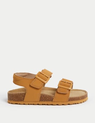 

Unisex,Boys,Girls M&S Collection Kids' Footbed Sandals (4 Small - 2 Large) - Tan, Tan